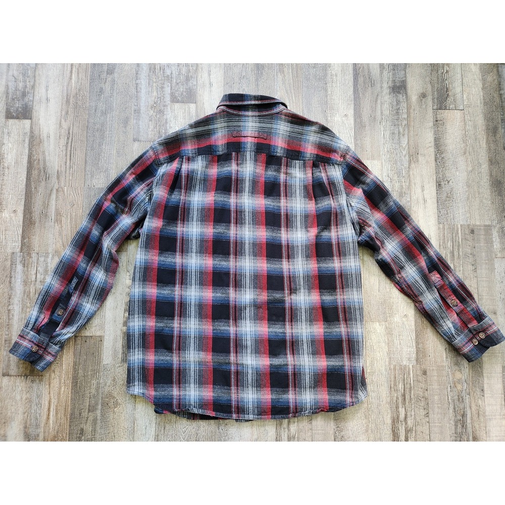 Duluth Trading Co. Plaid Flannel Shirt Men's XL Long Sleeve Relaxed Fit - Picture 2 of 7